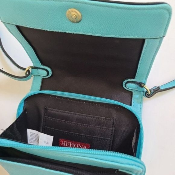 Merona blue Shoulder Handbag Clutch - Picture 12 of 13